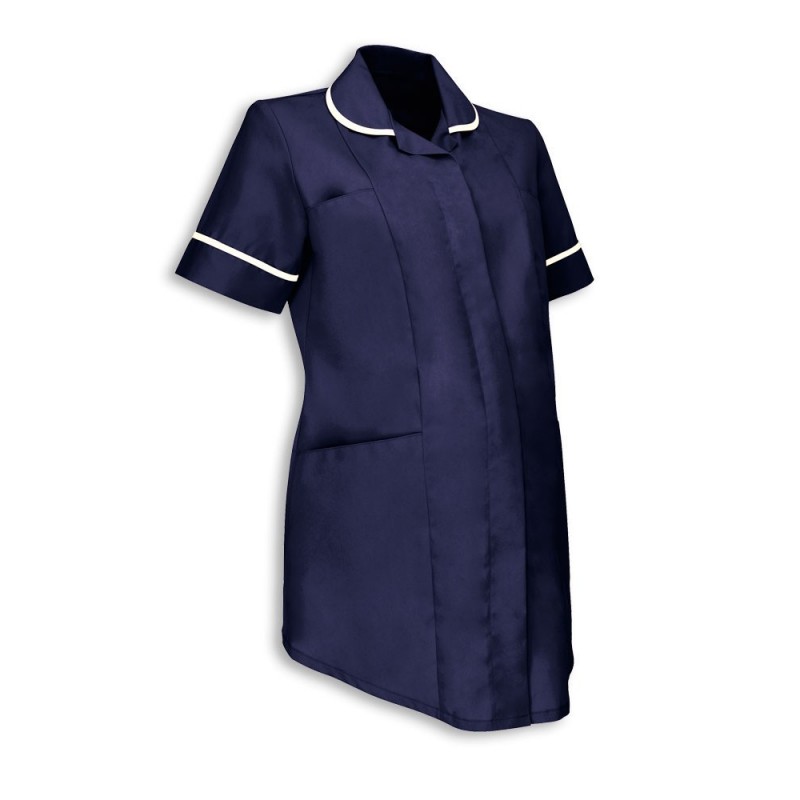 Maternity healthcare uniform tunic for medical and care professionals.
With double action back and vents and a concealed front zip, this maternity tunic is comfortable yet hard-wearing with two chest pockets and two hip pockets. Available in a choice of colours and sizes.